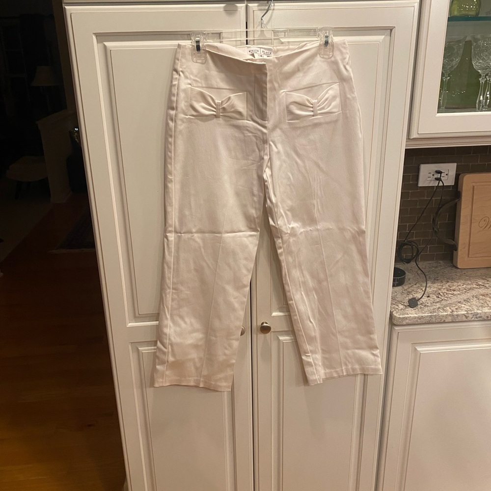 White House Black Market Elegant White Trousers